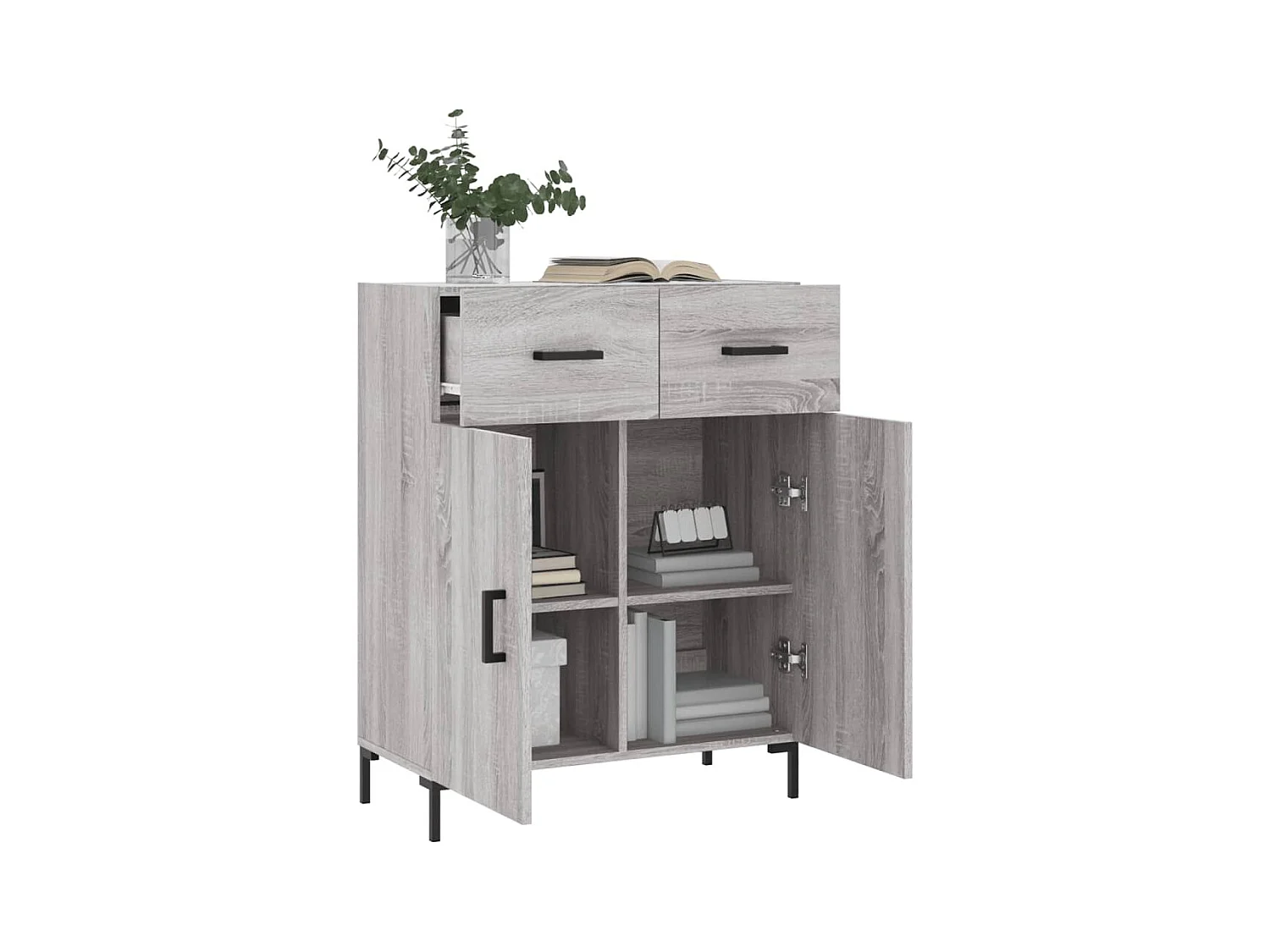 Buffet | Bahut | Meuble de rangement sonoma gris 69,5x34x90 cm bois d'ingénierie