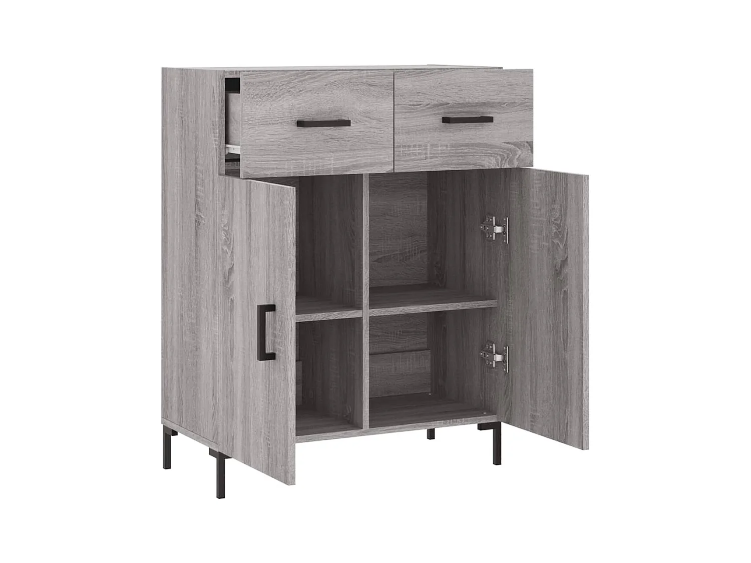 Buffet | Bahut | Meuble de rangement sonoma gris 69,5x34x90 cm bois d'ingénierie