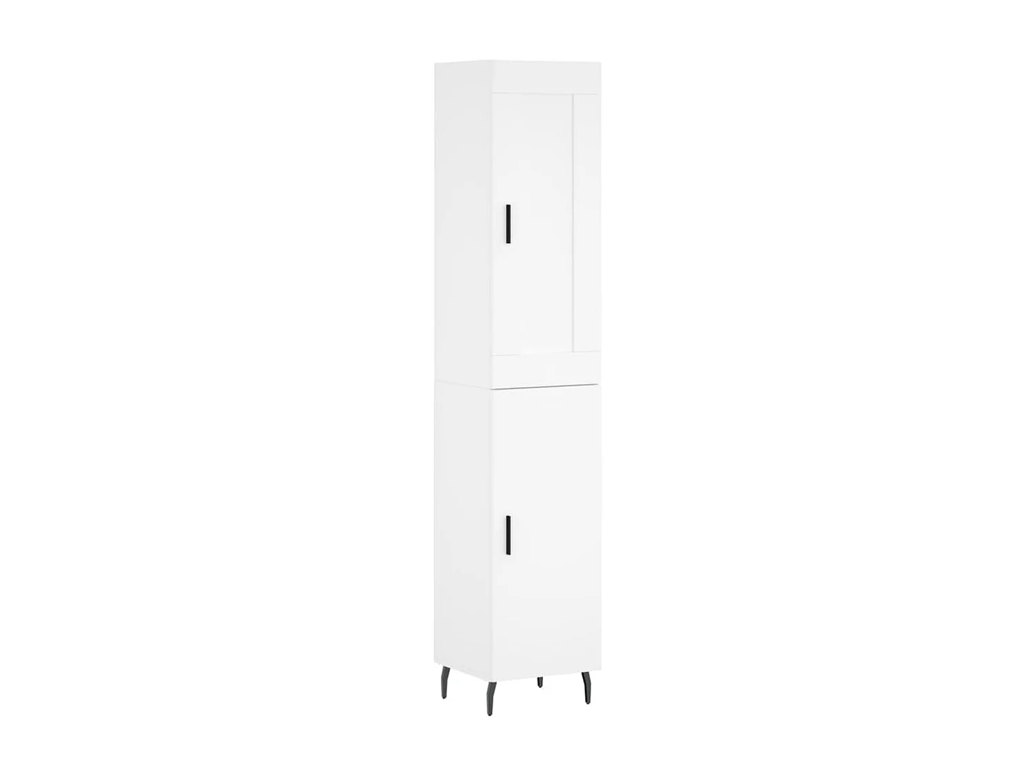 Buffet | Bahut | Meuble de rangement haut Blanc 34,5x34x180 cm Bois d'ingénierie