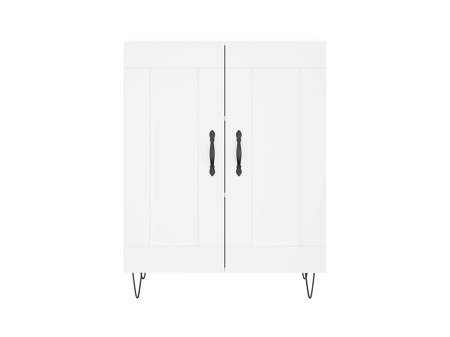 Credenza | Buffet | Armadio Bianca 69,5x34x90 cm in Legno Multistrato