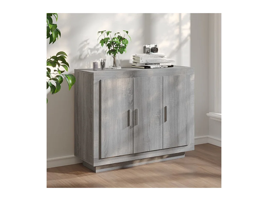 Buffet | Bahut | Meuble de rangement Sonoma gris 92x35x75 cm Bois d'ingénierie