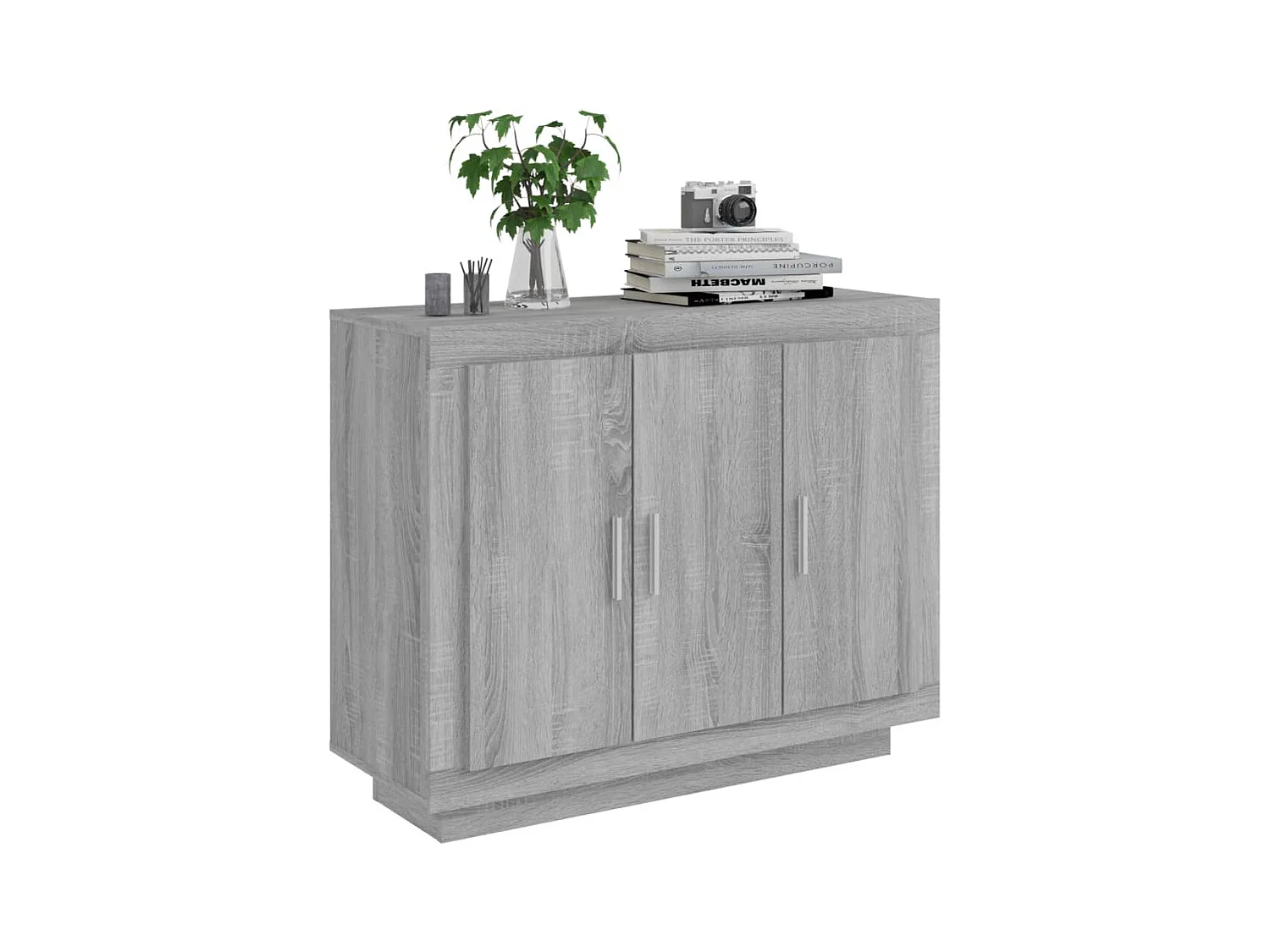 Buffet | Bahut | Meuble de rangement Sonoma gris 92x35x75 cm Bois d'ingénierie