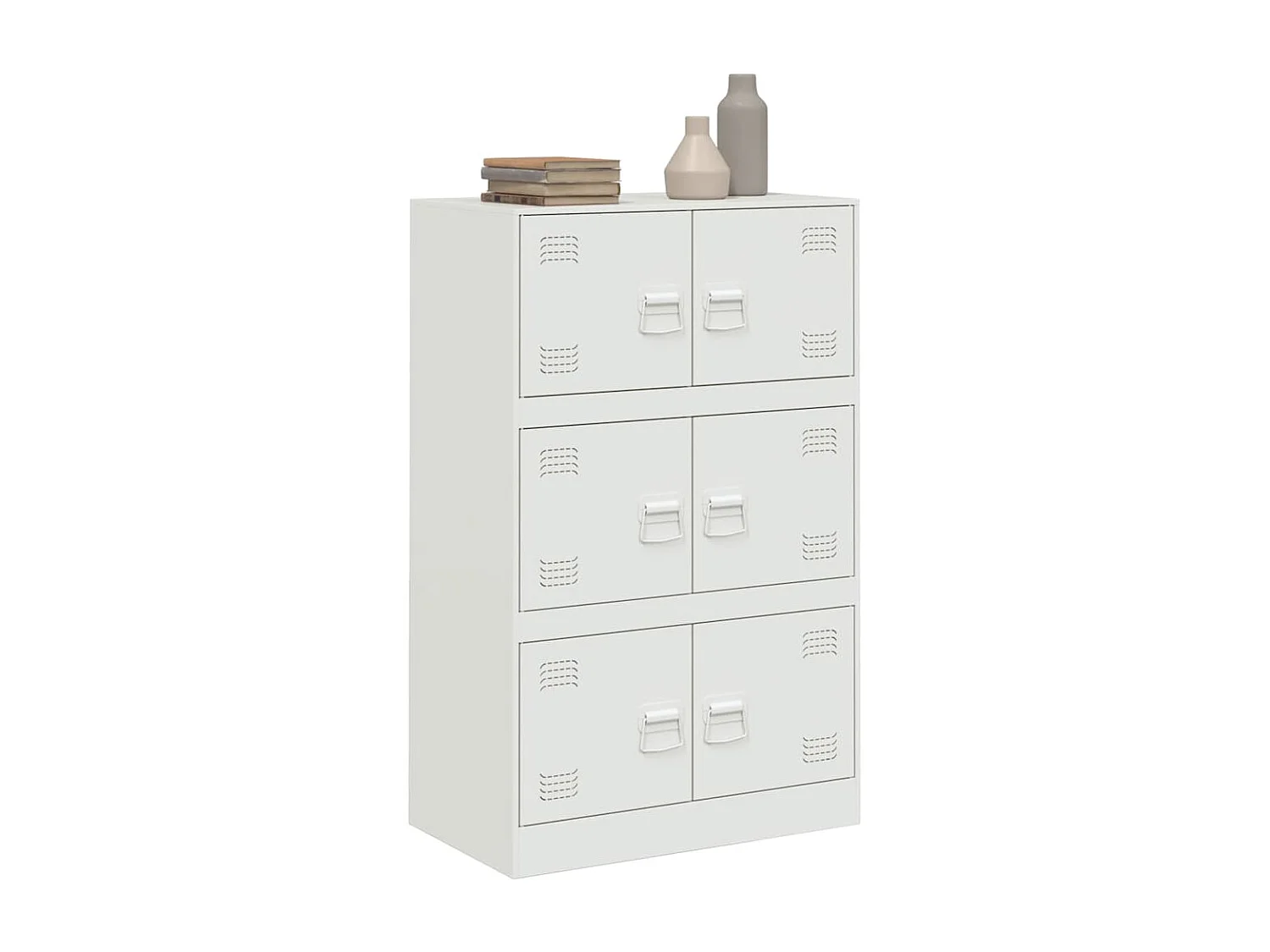 Buffet | Bahut | Meuble de rangement blanc 67x39x107 cm acier