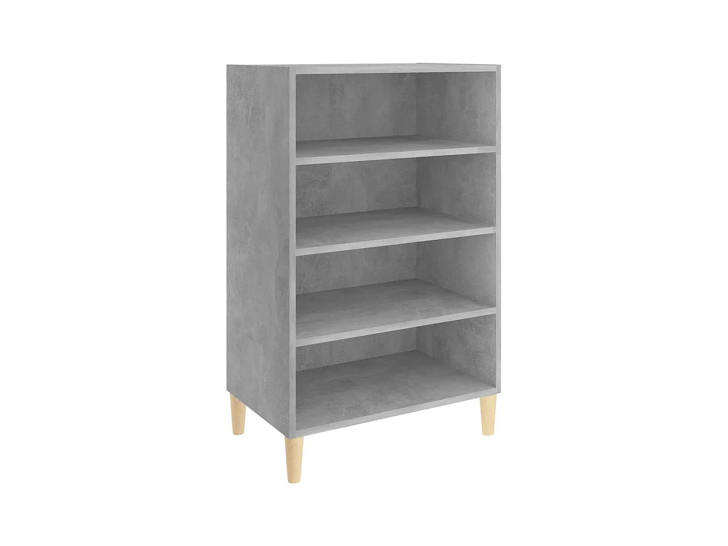 Credenza | Buffet | Armadio Grigio Cemento 57x35x90 cm in Legno Multistrato