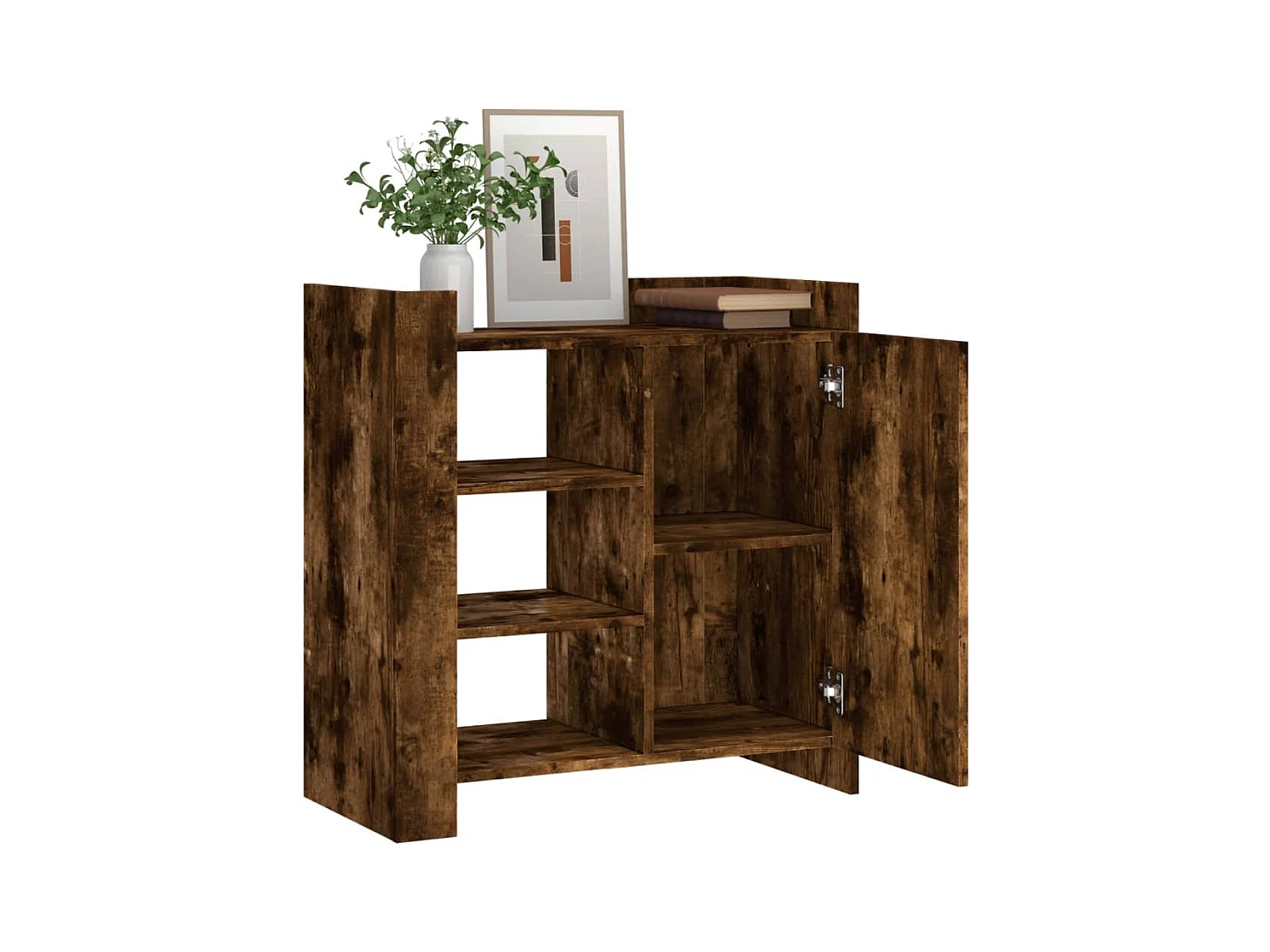 Buffet | Bahut | Meuble de rangement chêne fumé 73,5x35x75 cm bois d'ingénierie