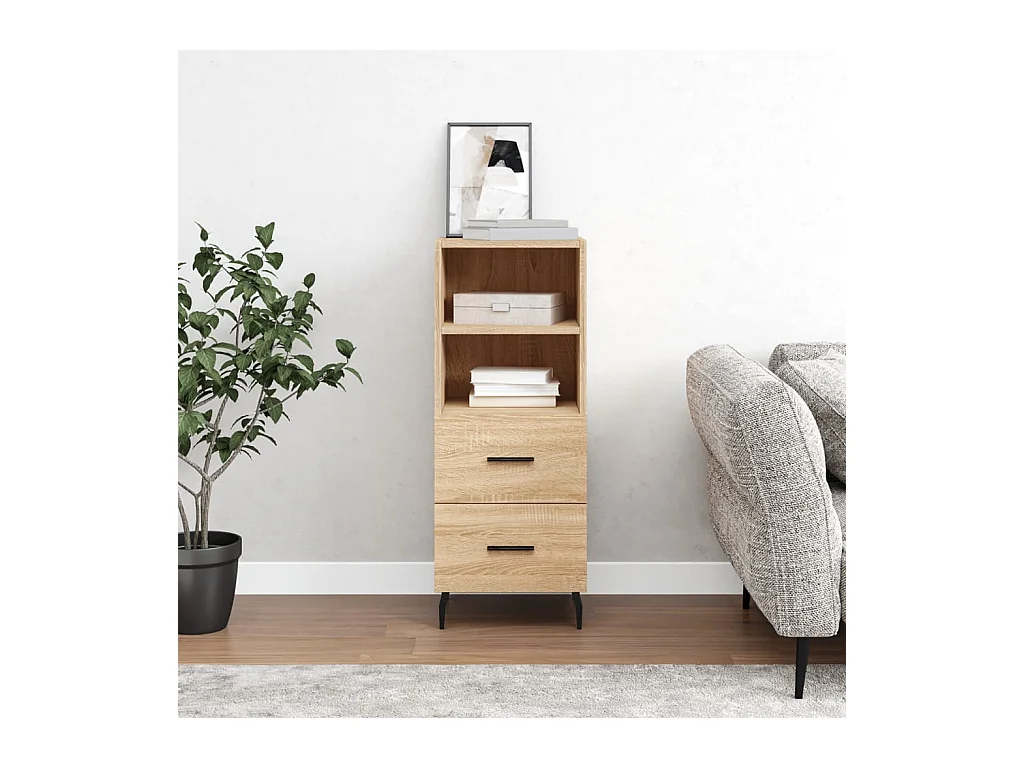 Credenza | Buffet | Armadio Rovere Sonoma 34,5x34x90 cm in Legno Multistrato