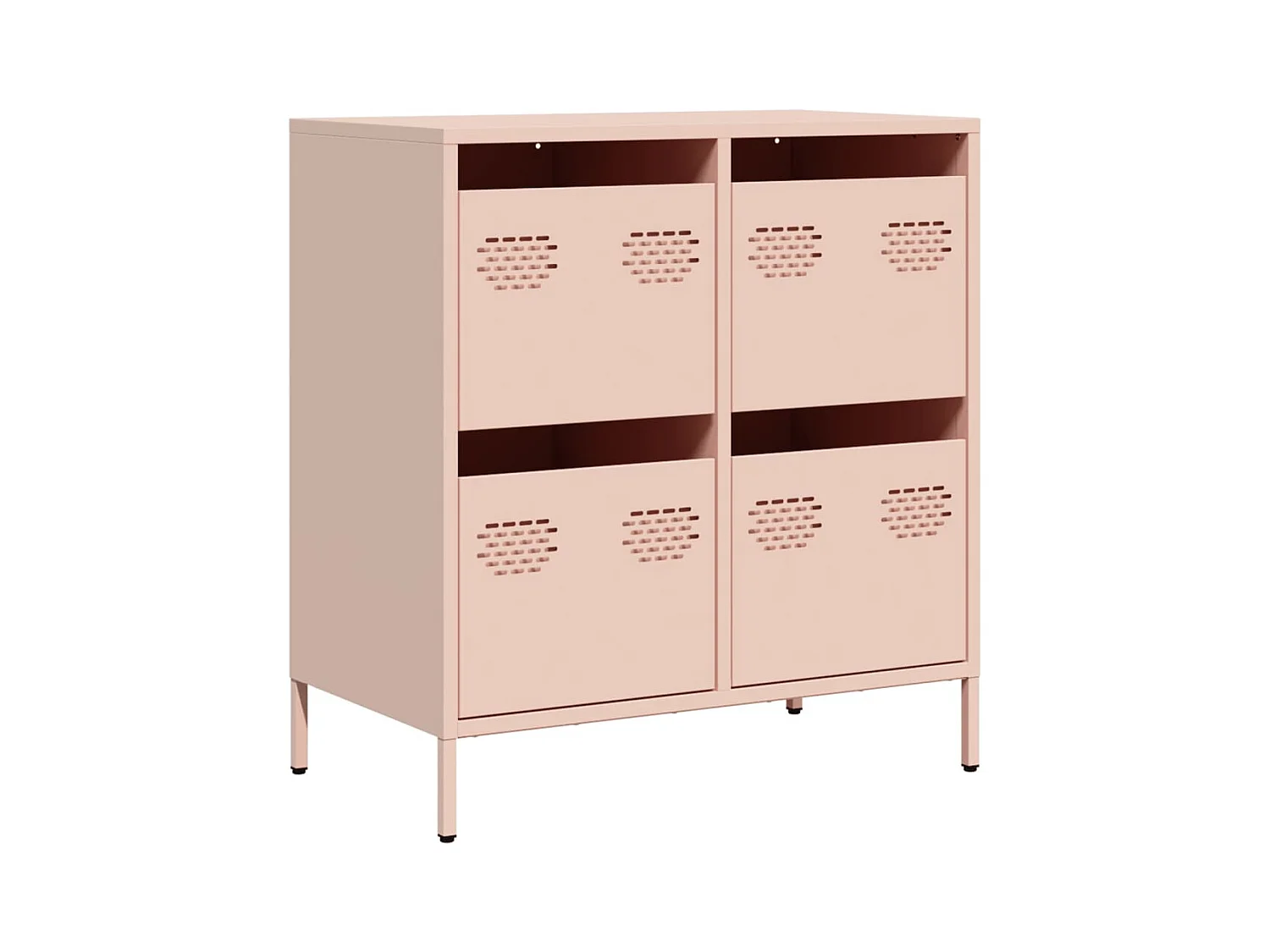 Buffet | Commode à tiroir | Meuble de rangement rose 68x39x73,5 cm acier laminé à froid