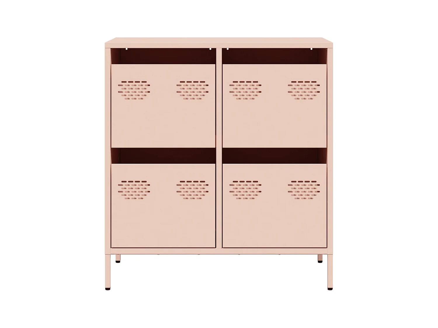 Buffet | Commode à tiroir | Meuble de rangement rose 68x39x73,5 cm acier laminé à froid