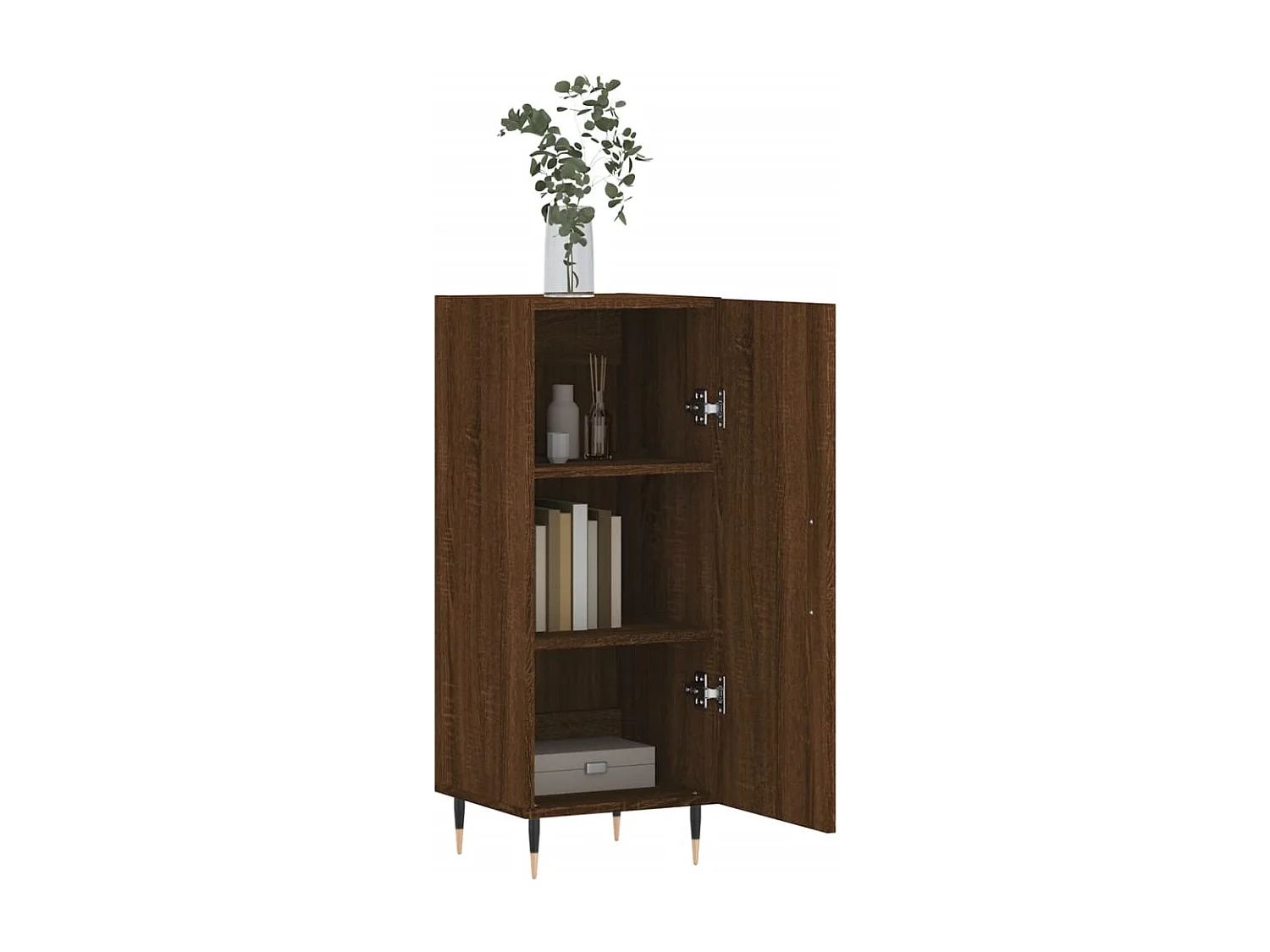 Buffet | Bahut | Meuble de rangement Chêne marron 34,5x34x90 cm Bois d'ingénierie