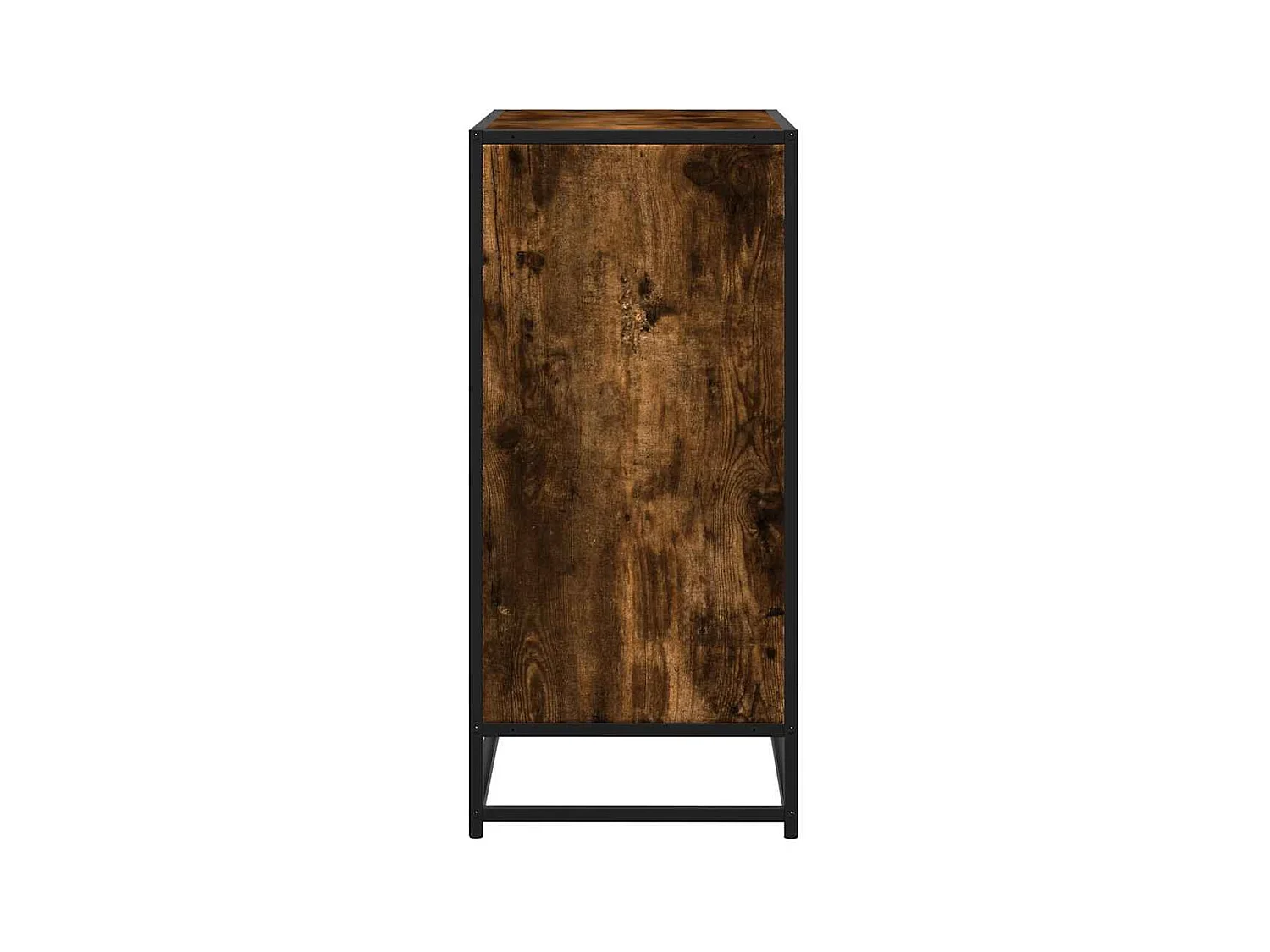 Buffet | Bahut | Meuble de rangement chêne fumé 68x35x76 cm bois d'ingénierie et métal