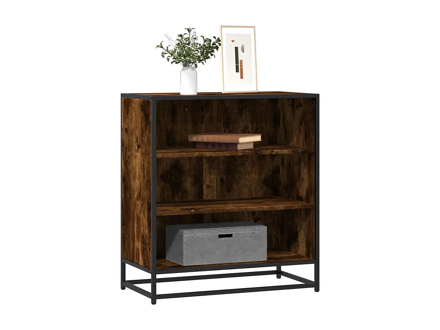 Credenza | Buffet | Armadio Rovere Fumo 68x35x76 cm in Truciolato