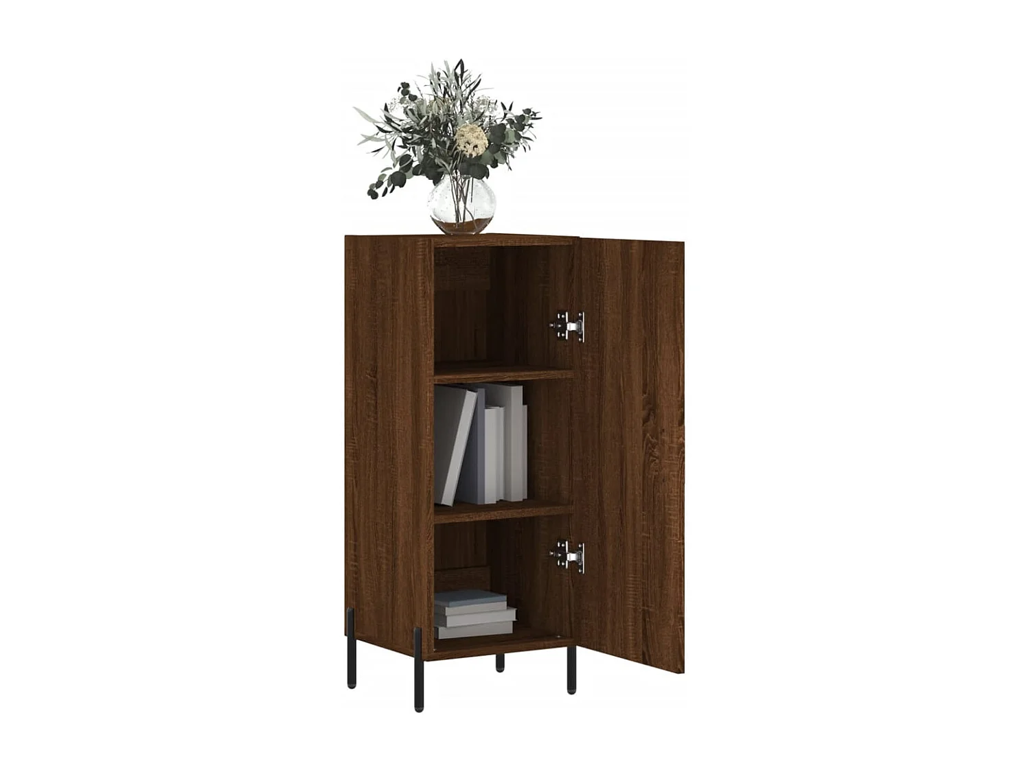 Credenza | Buffet | Armadio Rovere Marrone 34,5x34x90 cm in Legno Multistrato
