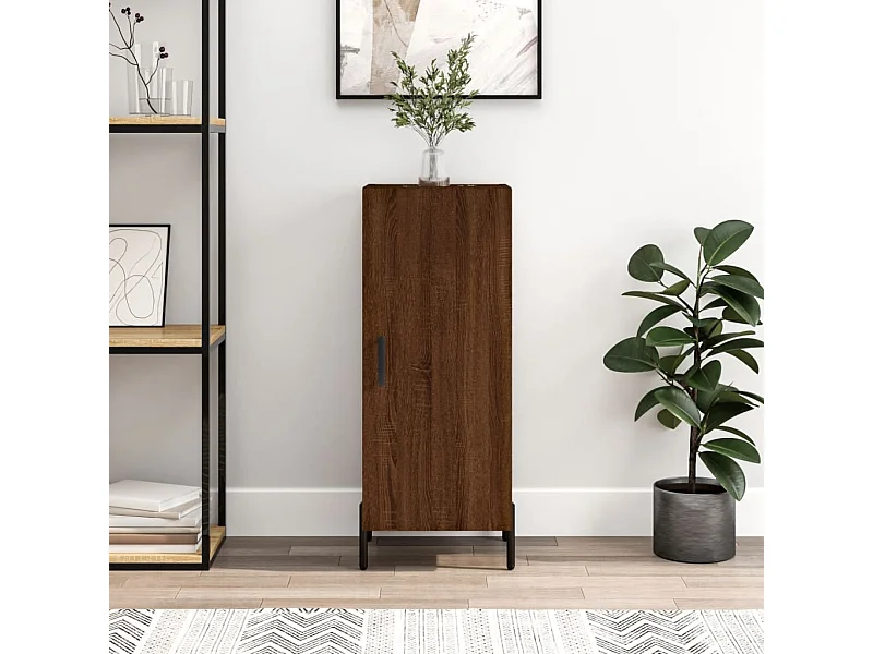 Buffet | Bahut | Meuble de rangement Chêne marron 34,5x34x90 cm Bois d'ingénierie