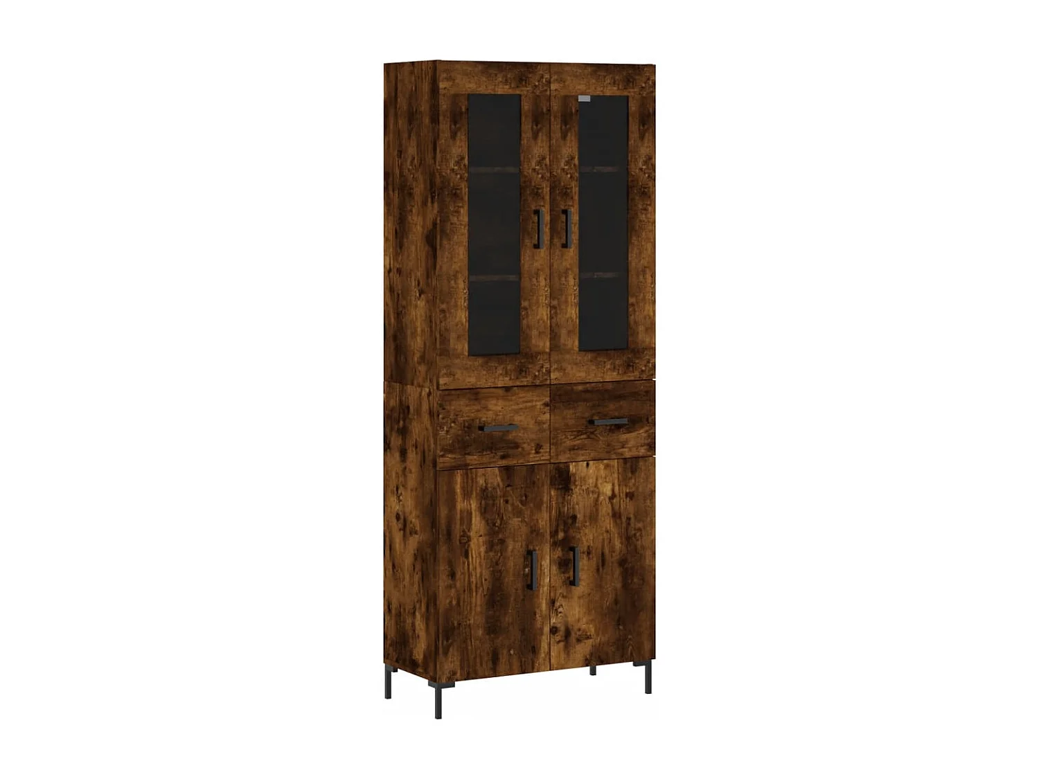 Credenza | Buffet | Armadio Rovere Fumo  69,5x34x180 cm in Legno Multistrato