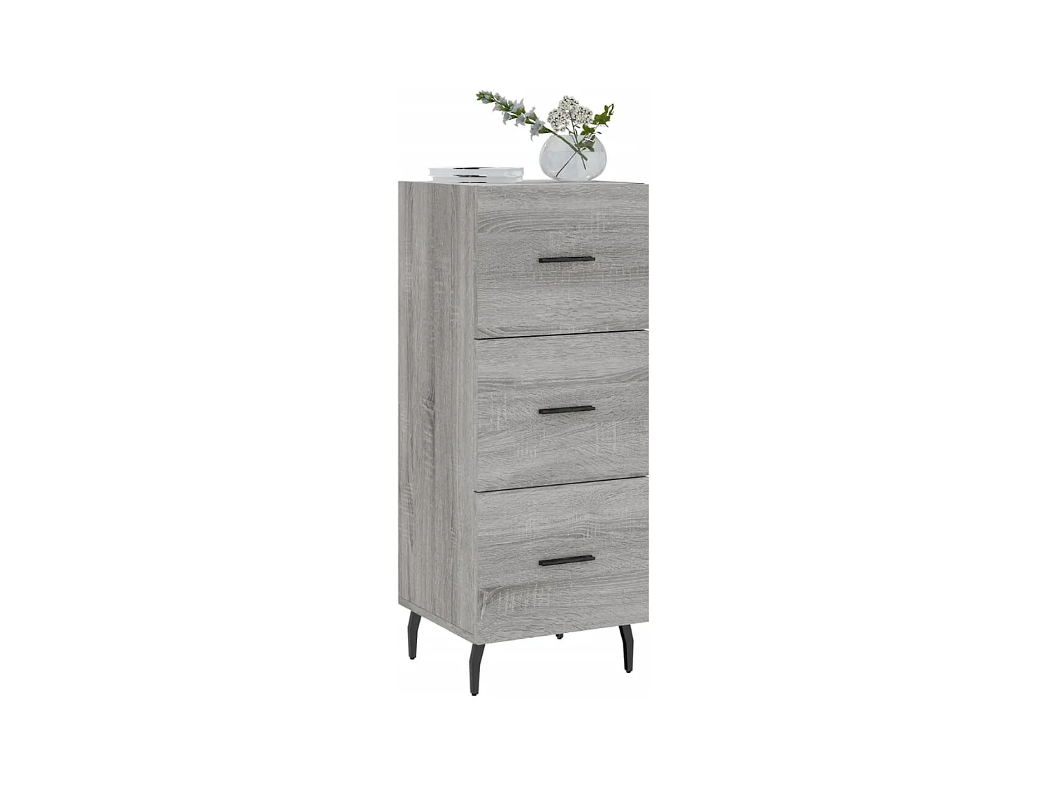 Buffet | Bahut | Meuble de rangement Sonoma gris 34,5x34x90 cm Bois d'ingénierie