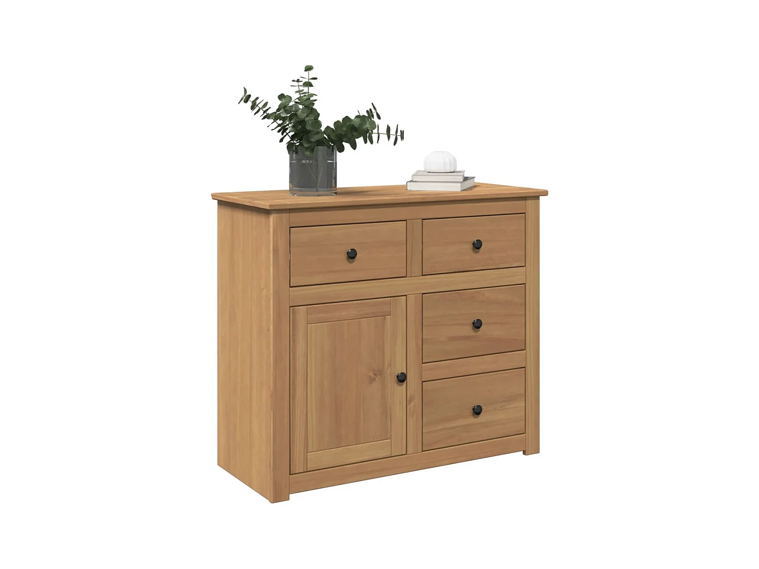 Buffet | Bahut | Meuble de rangement avec tiroirs Panama 93x40x80 cm bois massif de pin