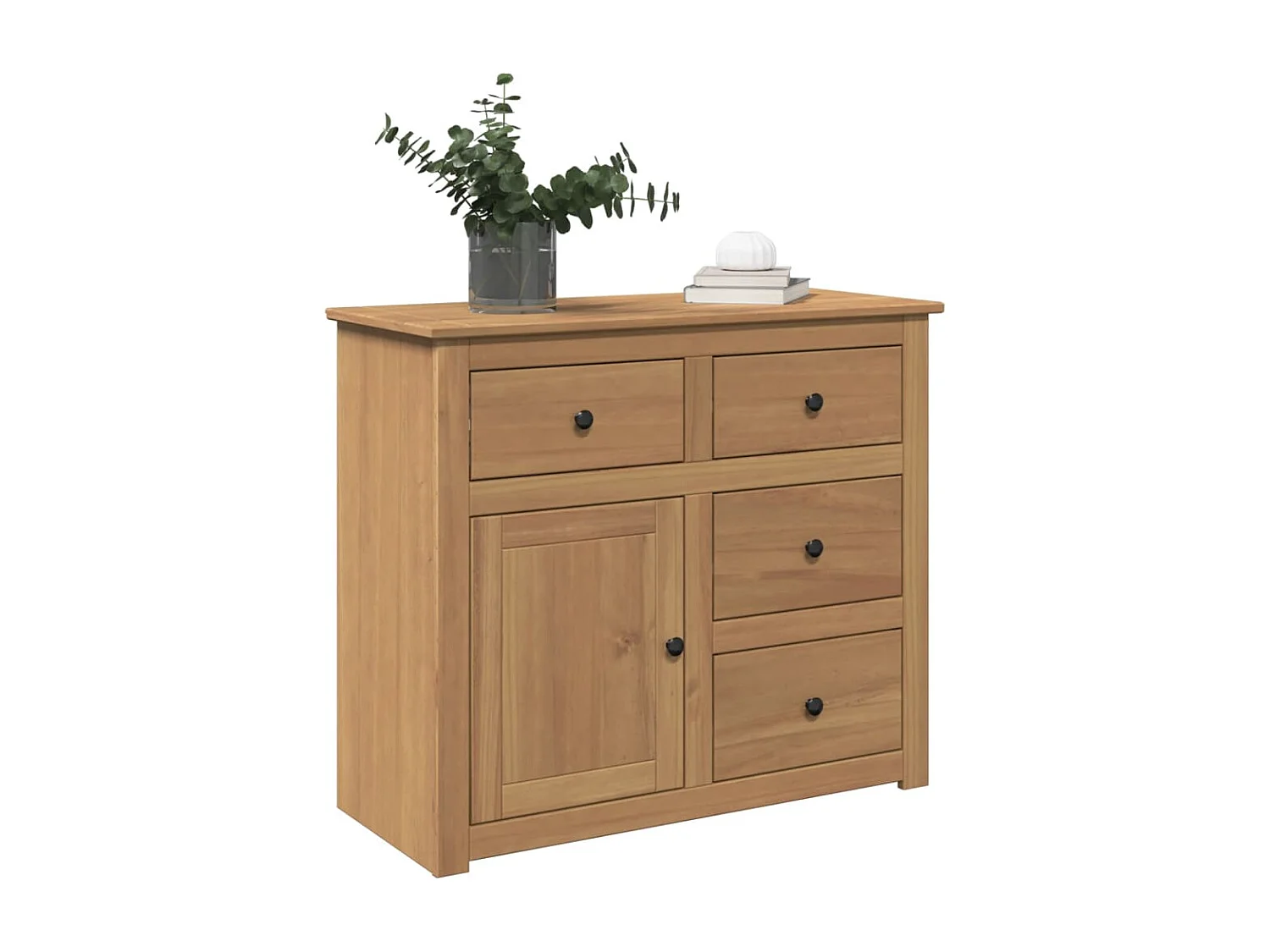 Buffet | Bahut | Meuble de rangement avec tiroirs Panama 93x40x80 cm bois massif de pin