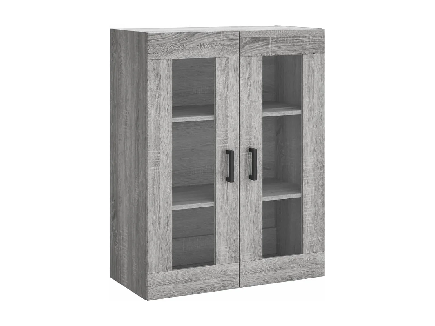Buffet | Bahut | Meuble de rangement haut Sonoma gris 69,5x34x180 cm Bois d'ingénierie