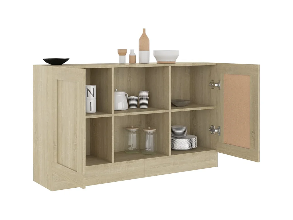 Credenza | Buffet | Armadio Rovere Sonoma 120x30,5x70 cm in Legno Multistrato