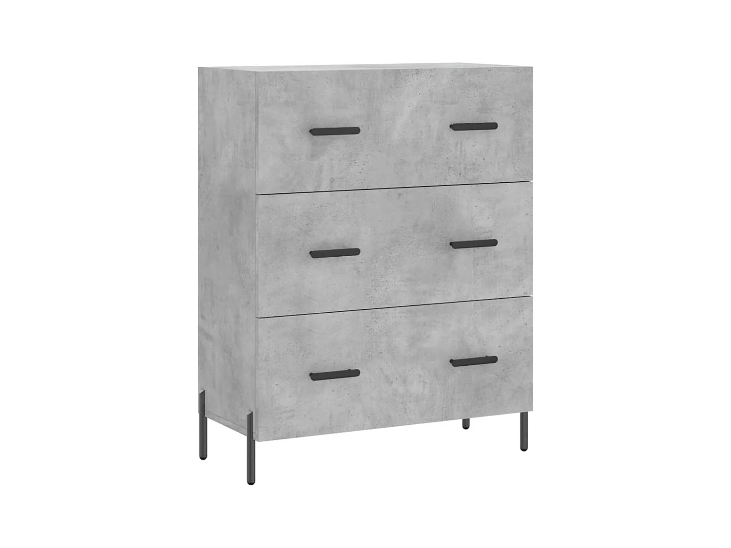 Credenza | Buffet | Armadio Grigio Cemento 69,5x34x90 cm in Legno Multistrato