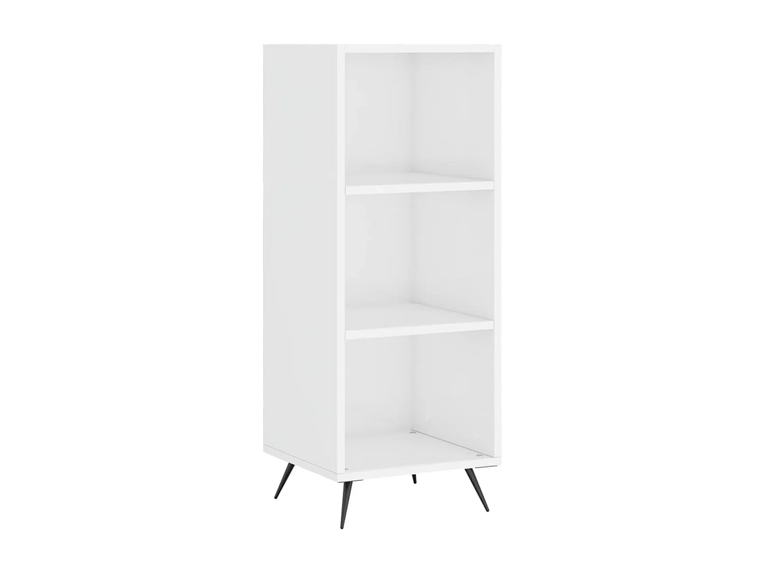 Buffet | Bahut | Meuble de rangement haut Blanc brillant 34,5x34x180 cm Bois d'ingénierie