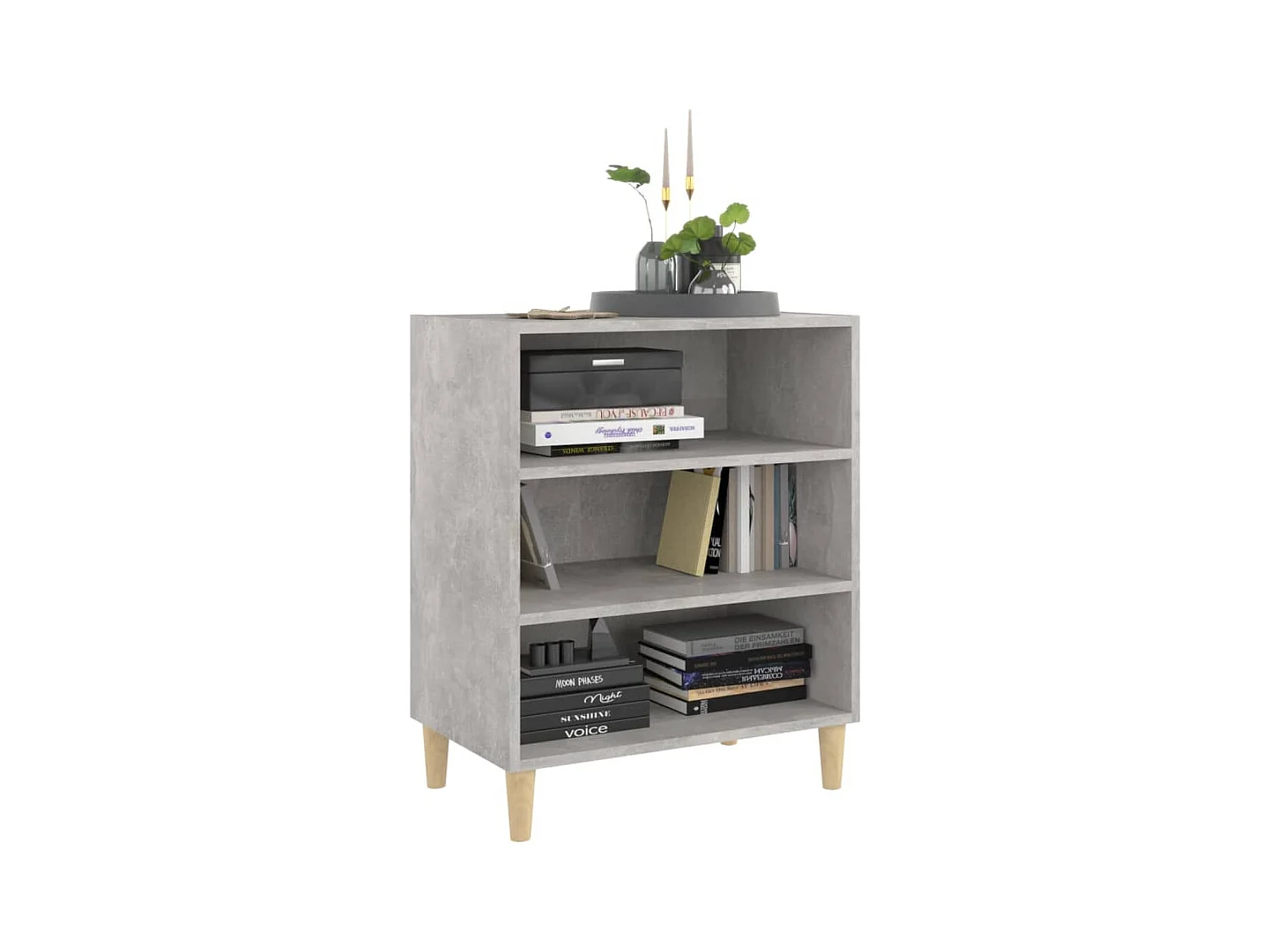 Credenza | Buffet | Armadio Grigio Cemento 57x35x70 cm in Legno Multistrato