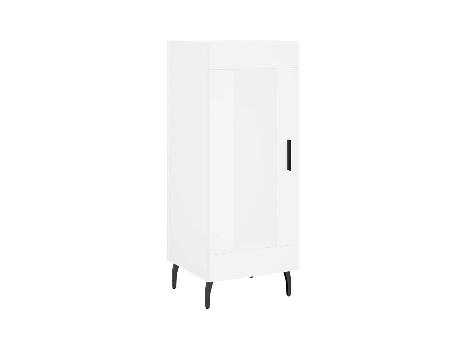 Buffet | Bahut | Meuble de rangement haut Blanc 34,5x34x180 cm Bois d'ingénierie