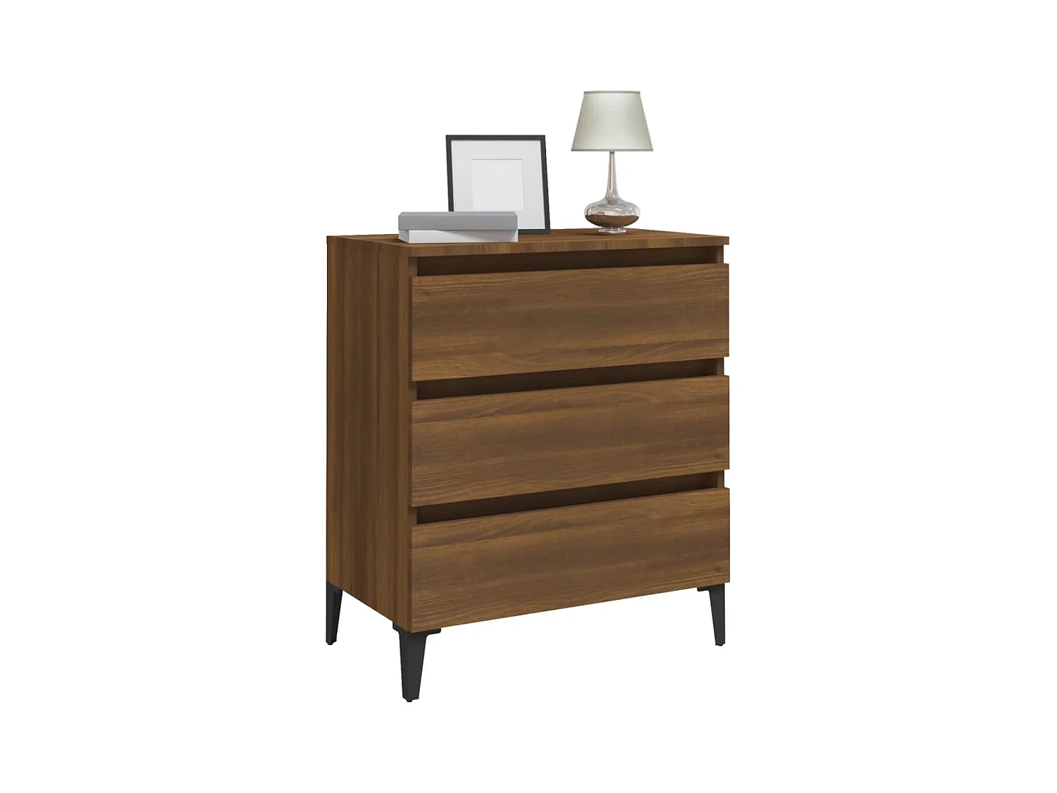 Buffet | Commode à tiroir | Meuble de rangement Chêne marron 60x35x69 cm Bois d'ingénierie