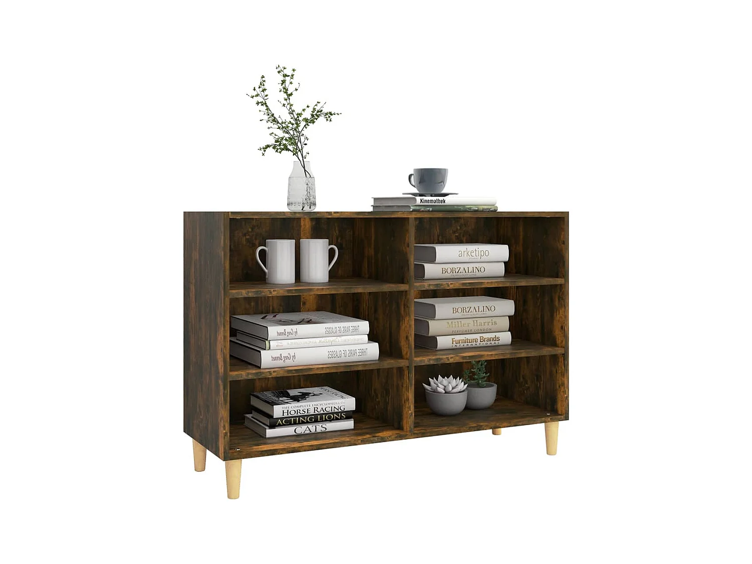 Credenza | Buffet | Armadio Rovere Fumo 103,5x35x70 cm in Legno Multistrato