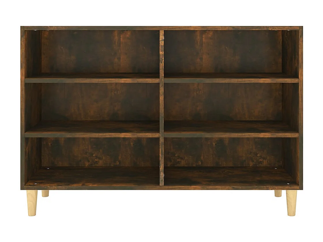 Buffet | Bahut | Meuble de rangement chêne fumé 103,5x35x70 cm bois d'ingénierie