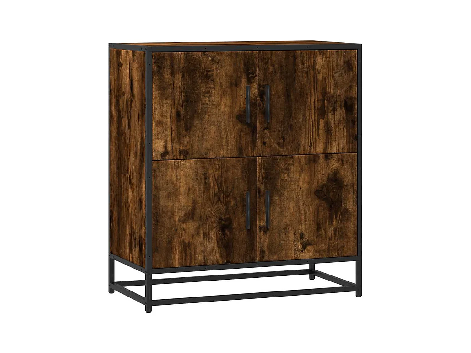 Credenza | Buffet | Armadio Rovere Fumo 68x35x76 cm in Legno Multistrato