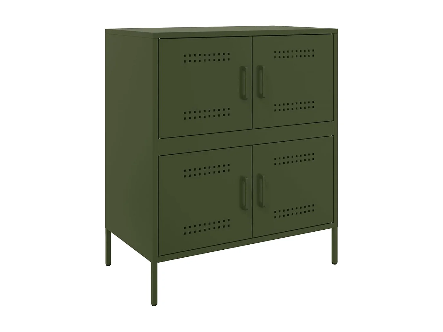 Credenza | Buffet | Armadio Verde Oliva 68x39x79 cm in Acciaio