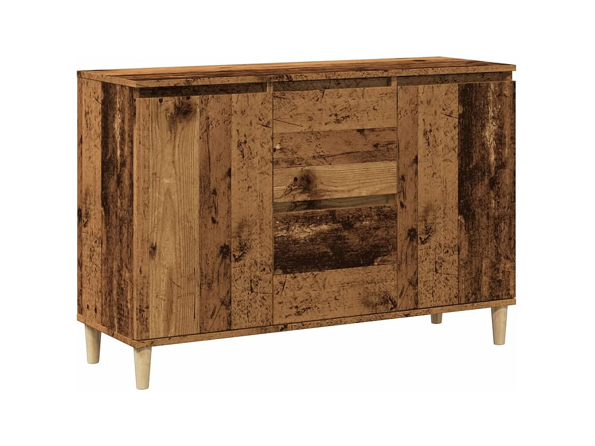 Credenza | Buffet | Armadio Legno Antico 102x35x70 cm in Legno Multistrato