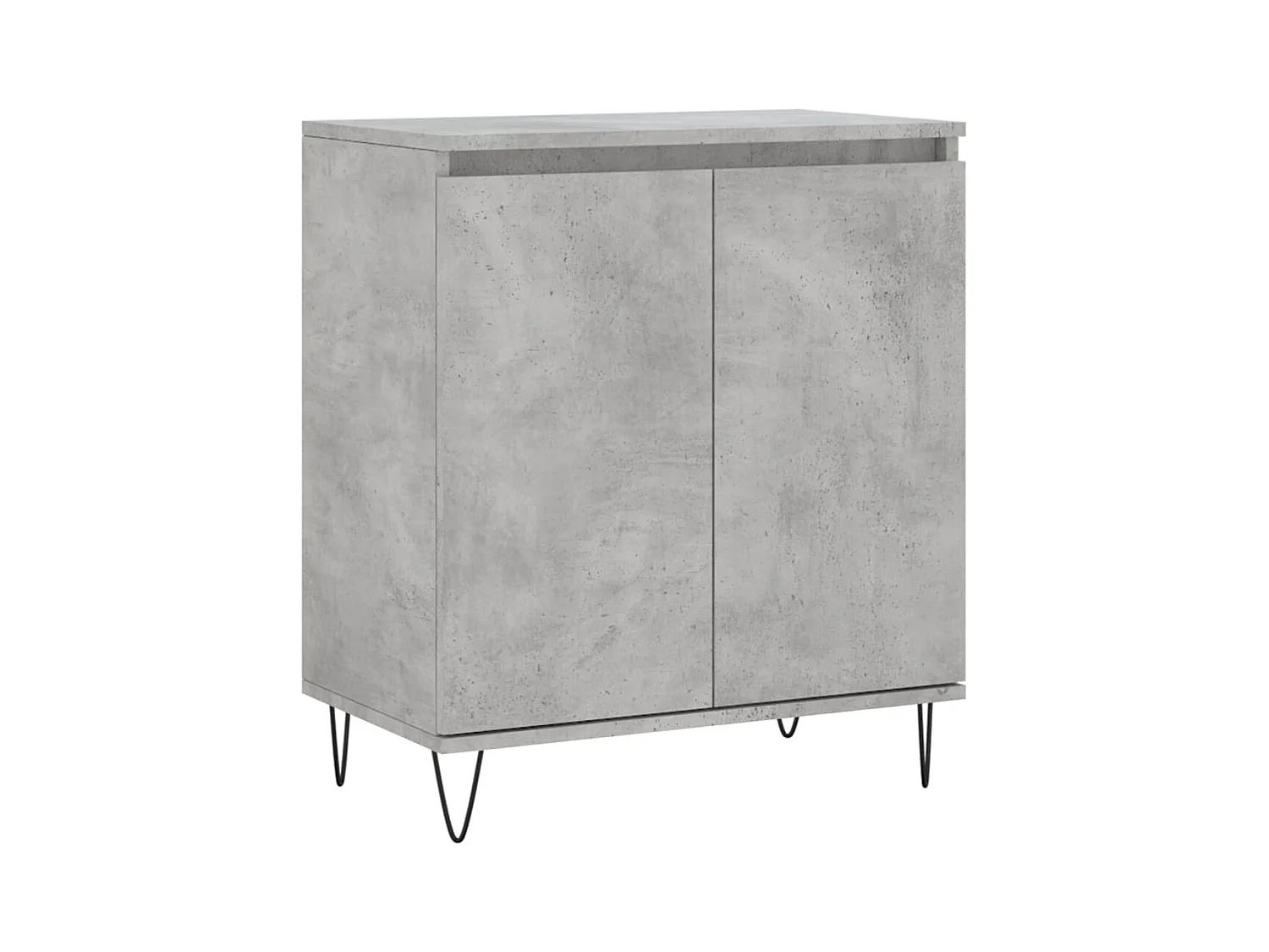 Credenza | Buffet | Armadio Grigio Cemento 60x35x70 cm in Legno Multistrato