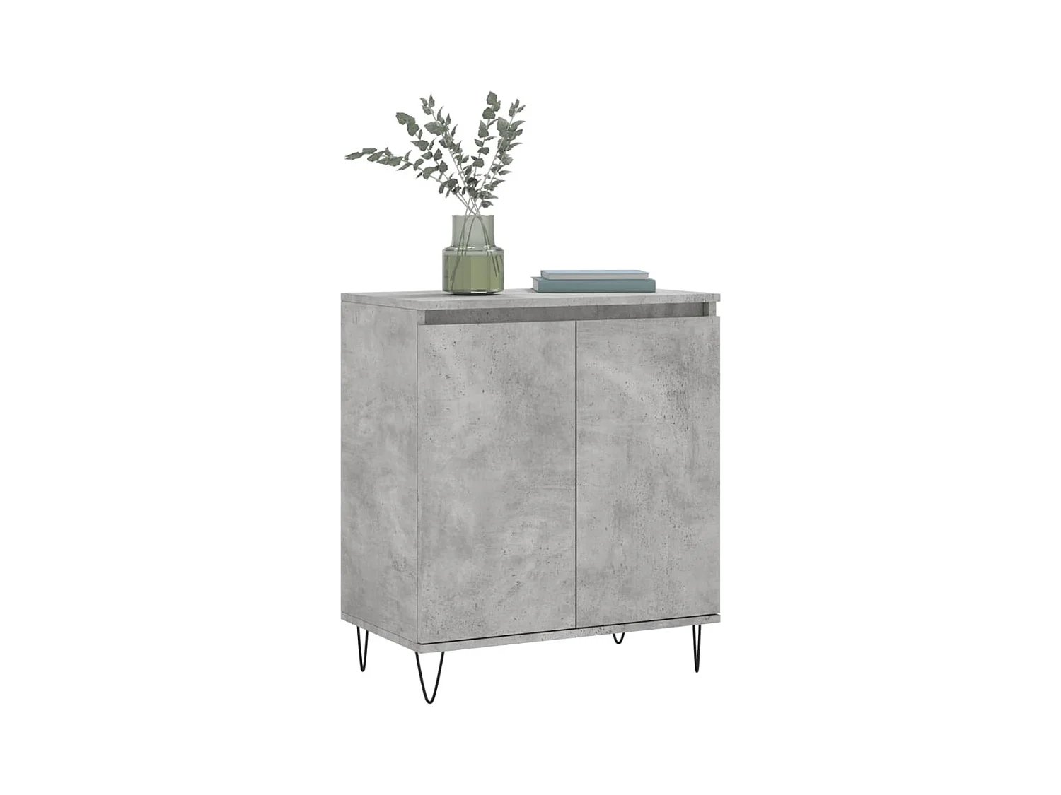 Credenza | Buffet | Armadio Grigio Cemento 60x35x70 cm in Legno Multistrato