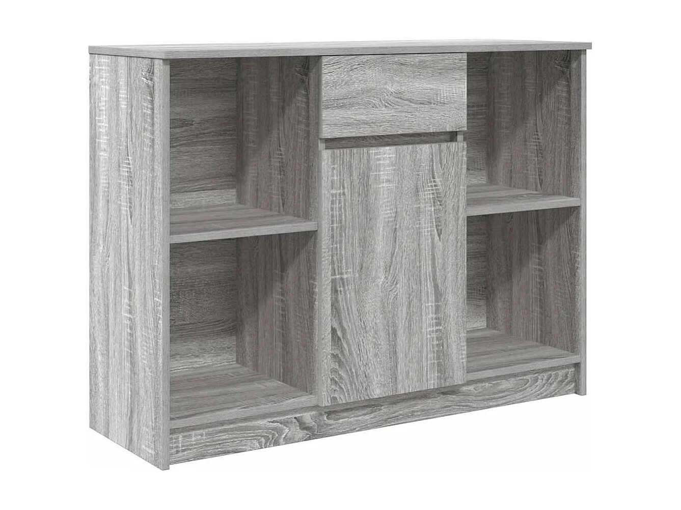 Buffet | Commode à tiroir | Meuble de rangement avec tiroir sonoma gris 101x35x76 cm bois d'ingénierie