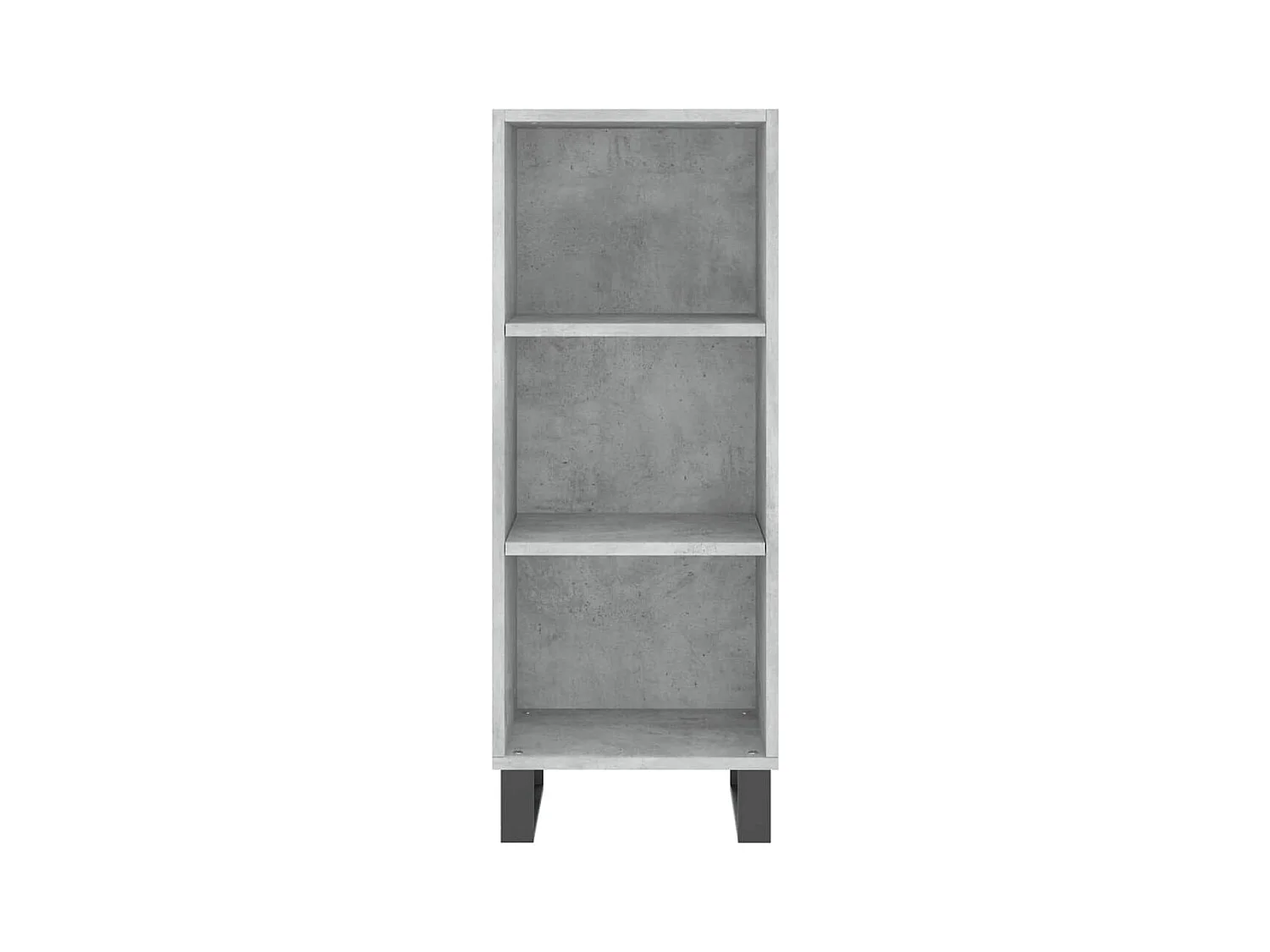 Buffet | Bahut | Meuble de rangement gris béton 34,5x32,5x90 cm bois d'ingénierie