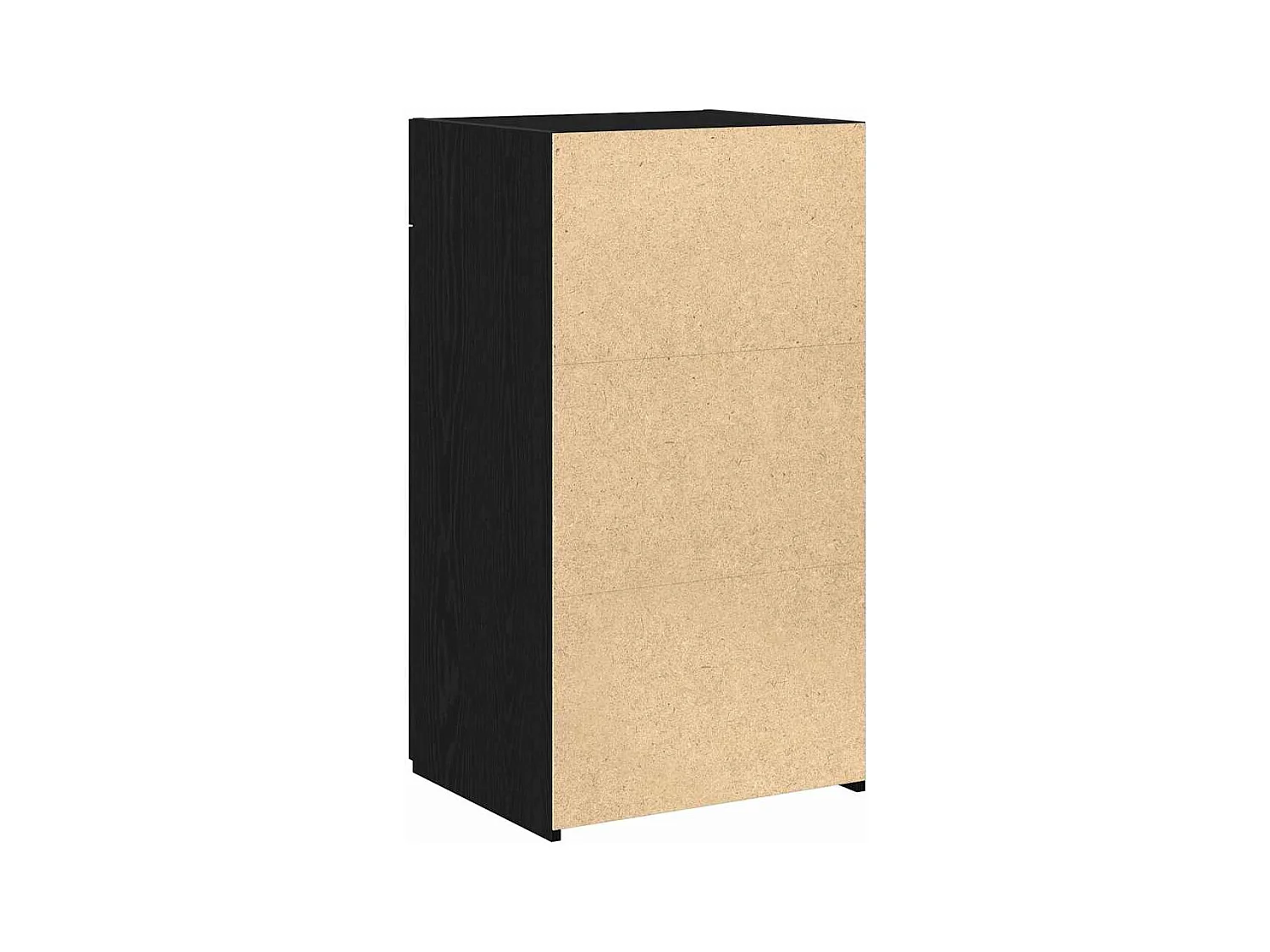 Credenza | Buffet | Armadio Nero Rovere 30x42,5x93 cm Legno Ingegnerizzato