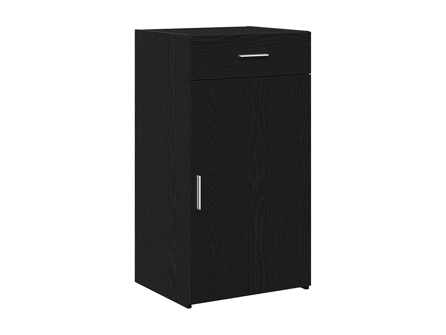 Buffet | Bahut | Meuble de rangement Noir Chêne 30x42,5x93 cm Bois d'ingénierie