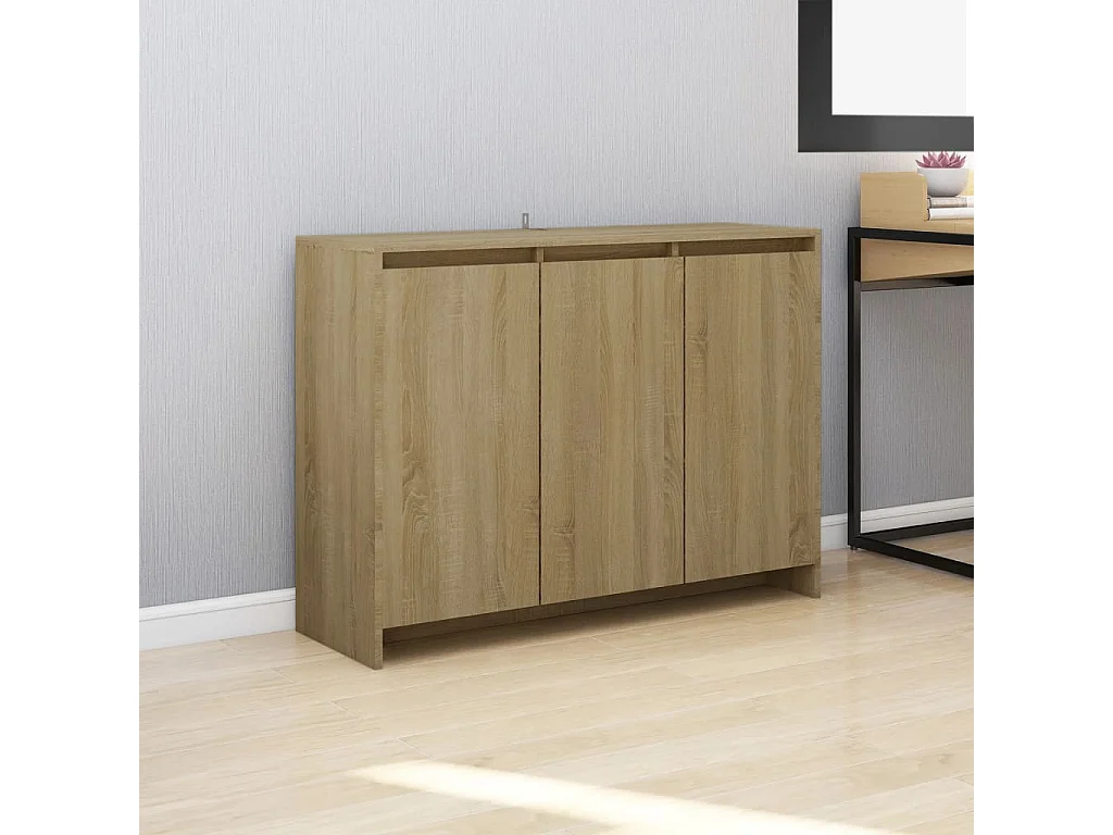 Buffet | Bahut | Meuble de rangement Chêne sonoma 102x33x75 cm Bois d'ingénierie