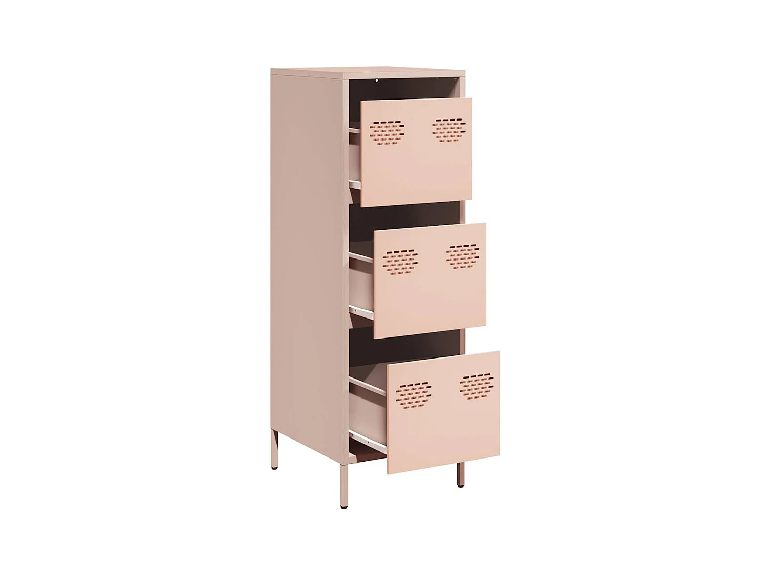 Credenza | Buffet | Armadio Rosa 39x35x103,5 cm in Acciaio
