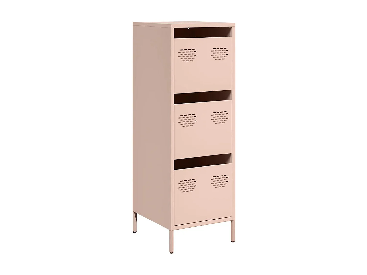 Credenza | Buffet | Armadio Rosa 39x35x103,5 cm in Acciaio