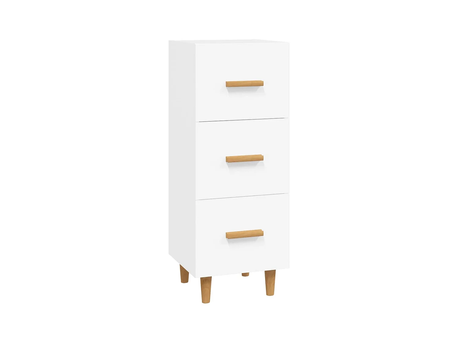 Buffet | Bahut | Meuble de rangement blanc 34,5x34x90 cm bois d'ingénierie