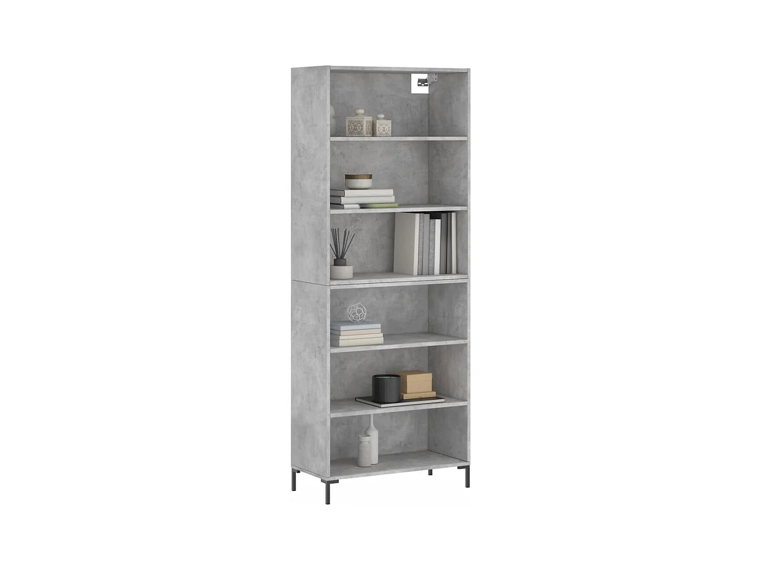 Credenza | Buffet | Armadio Grigio Sonoma 69,5x32,5x180 cm Legno Multistrato