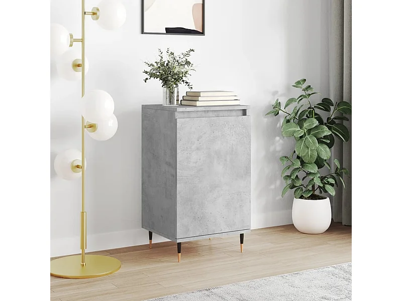 Buffet | Bahut | Meuble de rangement gris béton 40x35x70 cm bois d'ingénierie
