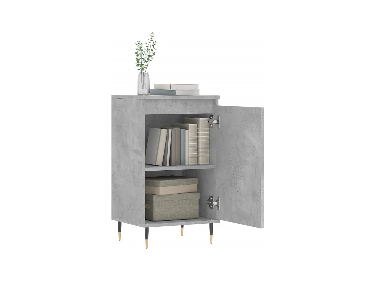 Credenza | Buffet | Armadio Grigio Cemento 40x35x70 cm in Legno Multistrato