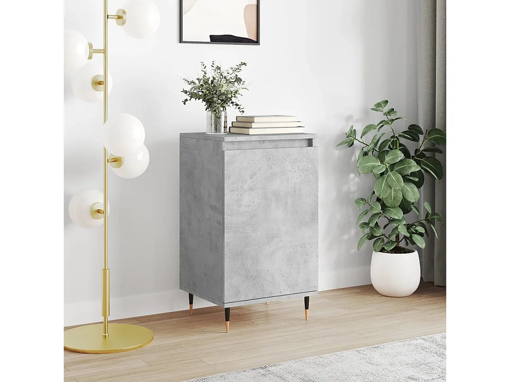 Credenza | Buffet | Armadio Grigio Cemento 40x35x70 cm in Legno Multistrato