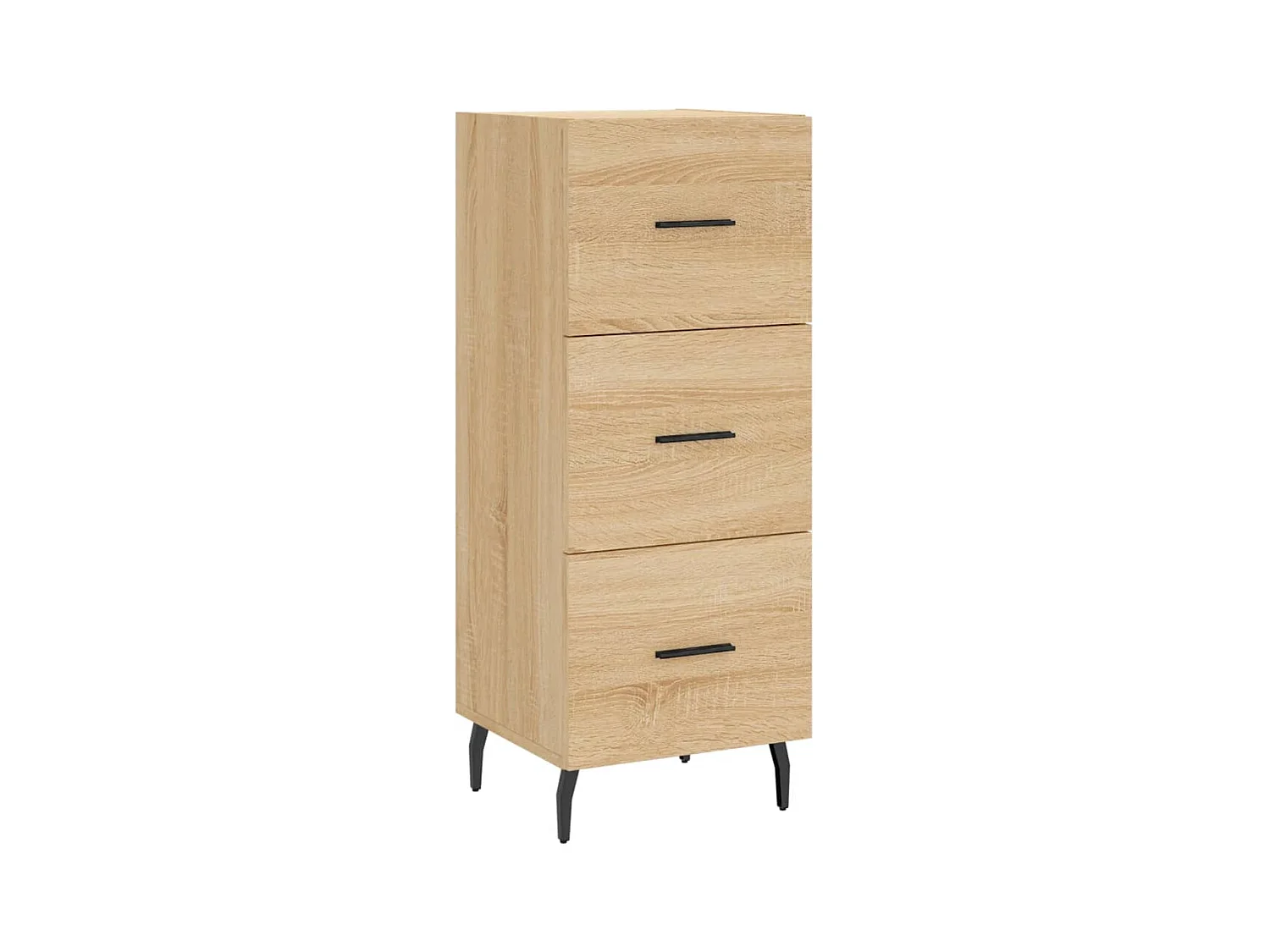 Buffet | Bahut | Meuble de rangement haut Chêne sonoma 34,5x34x180 cm Bois d'ingénierie