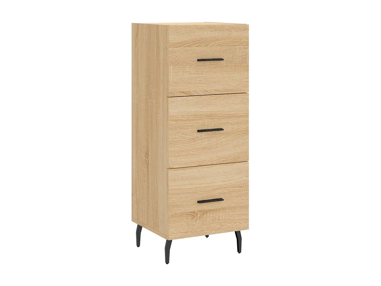 Buffet | Bahut | Meuble de rangement haut Chêne sonoma 34,5x34x180 cm Bois d'ingénierie