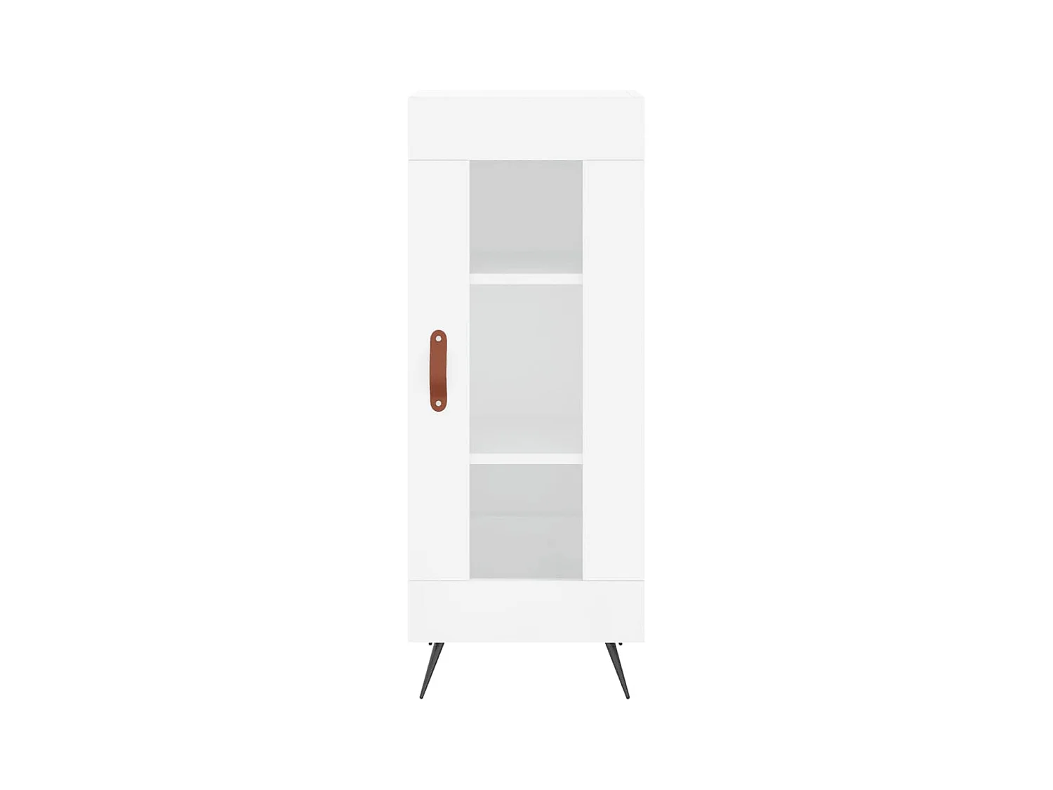Buffet | Bahut | Meuble de rangement Blanc brillant 34,5x34x90 cm Bois d'ingénierie